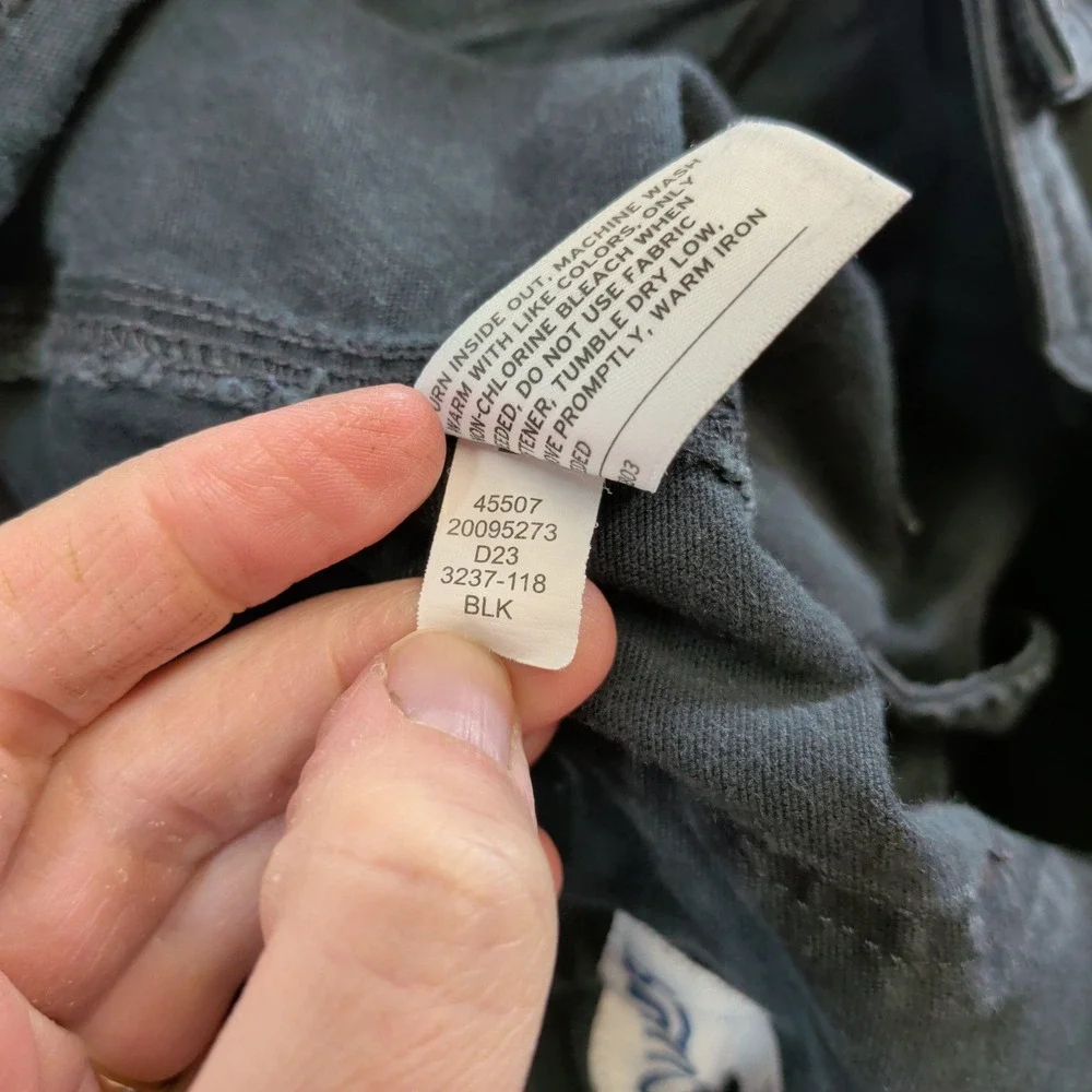 Duluth Trading Co Flex Fire Hose Relaxed Fit Cargo Work Pants Black 38x30 45507 - Picture 5 of 9